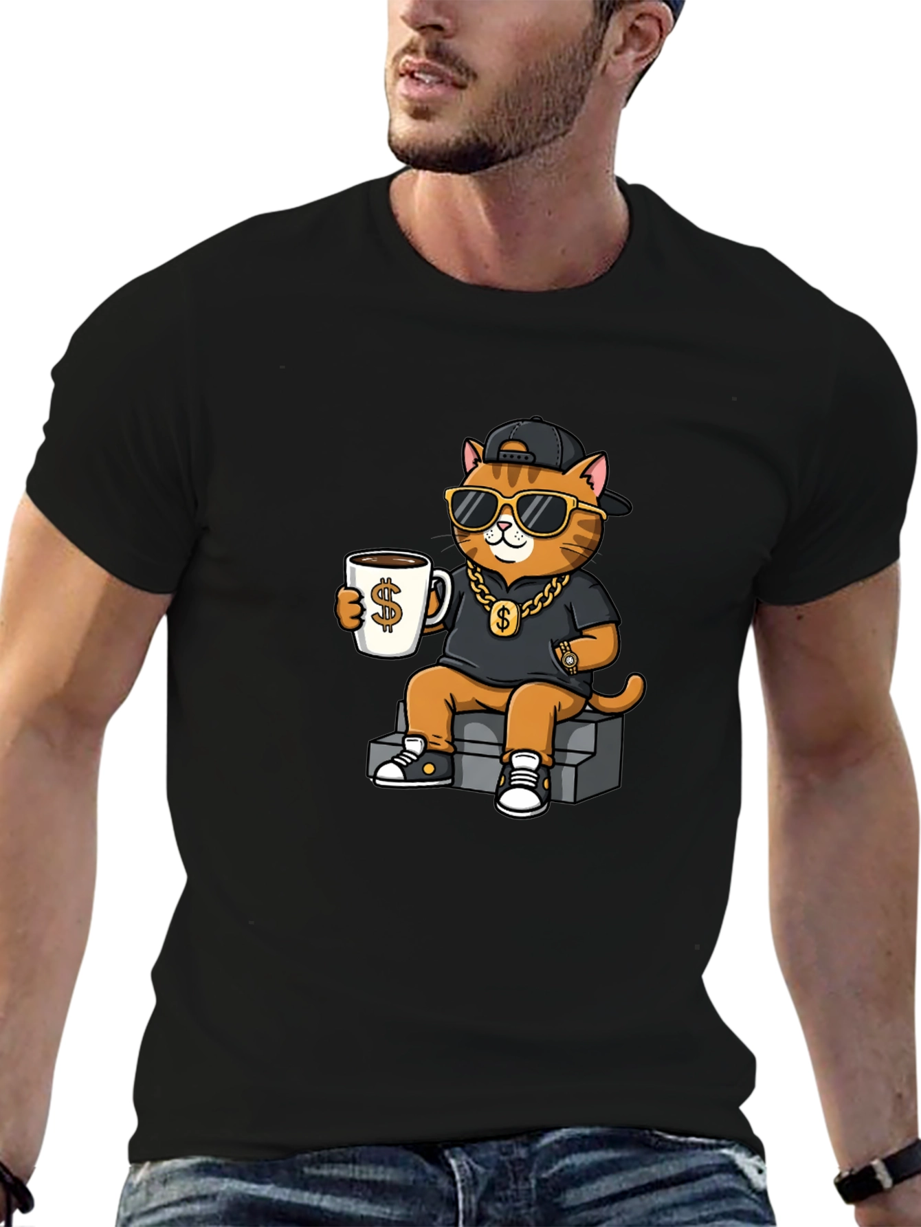Cool Cat Black T-Shirt