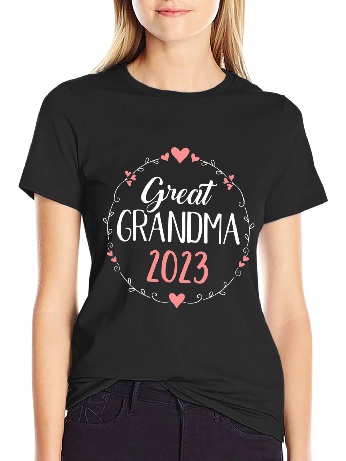 Great Grandma 2023 Black T-Shirt