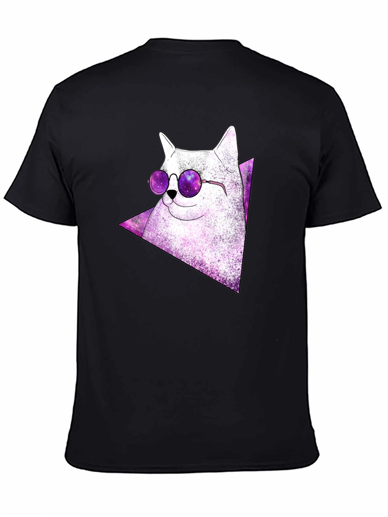 Cosmic Cat Tee - Galaxy Glasses T-Shirt