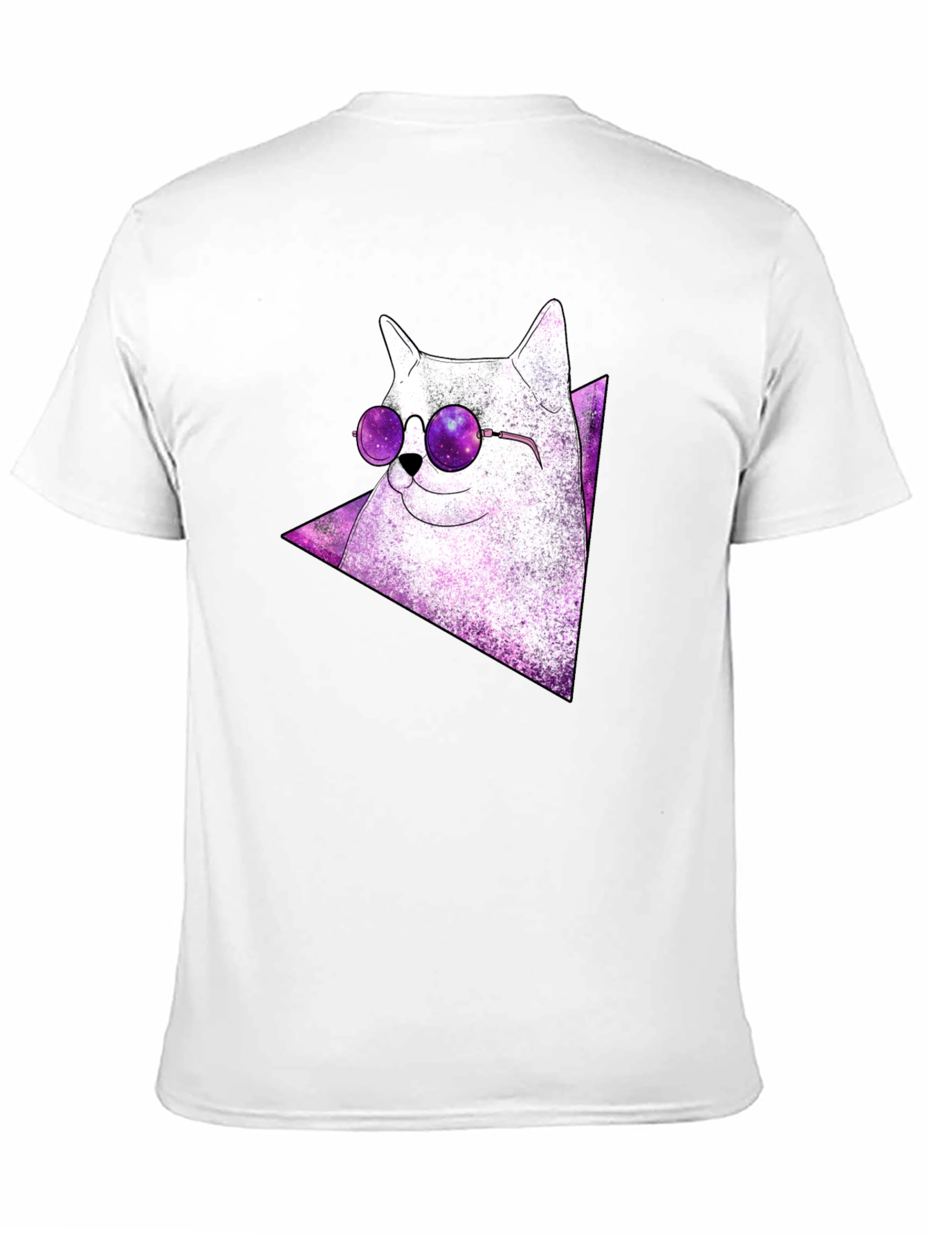Cosmic Cat Tee - Galaxy Glasses T-Shirt
