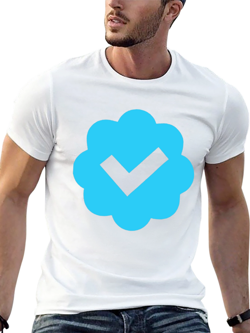 Verified Badge Black T-Shirt - Premium Cotton