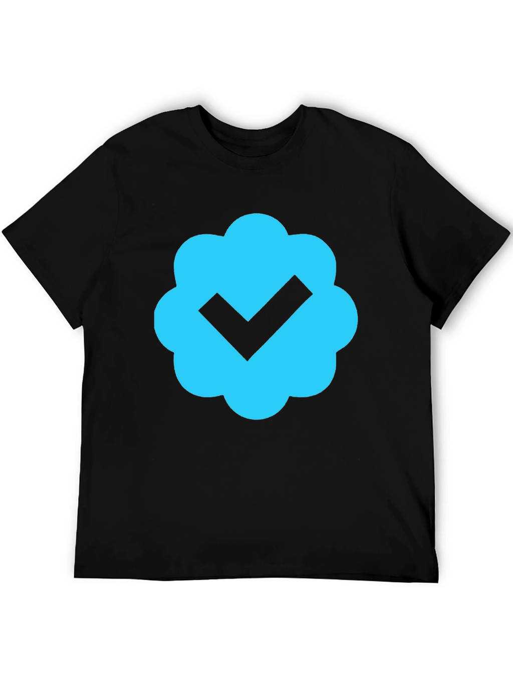 Verified Badge Black T-Shirt - Premium Cotton