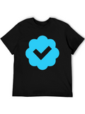 Verified Badge Black T-Shirt - Premium Cotton