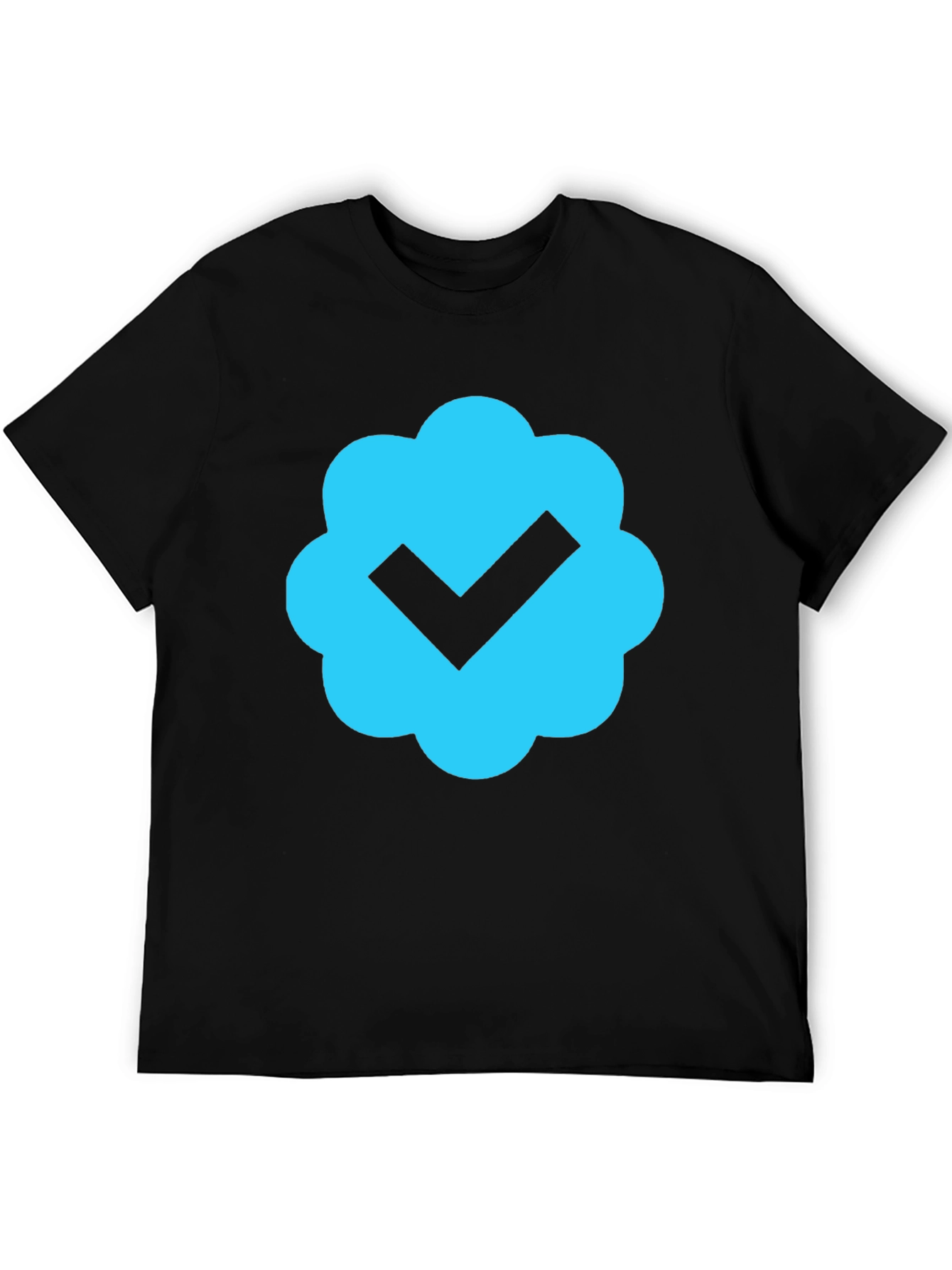 Verified Badge Black T-Shirt - Premium Cotton