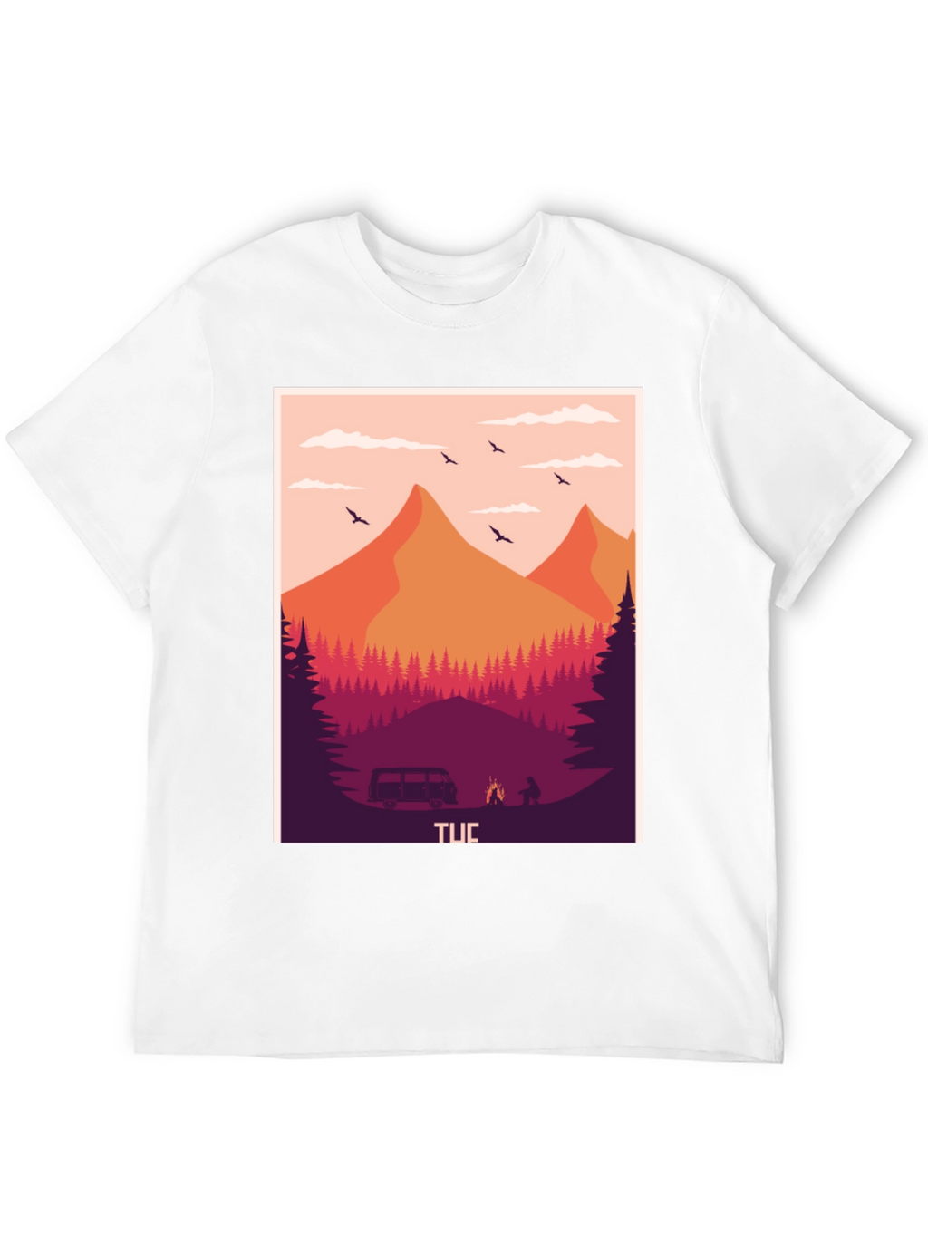 Outdoor Adventure Graphic Tee - Nature Camping Shirt