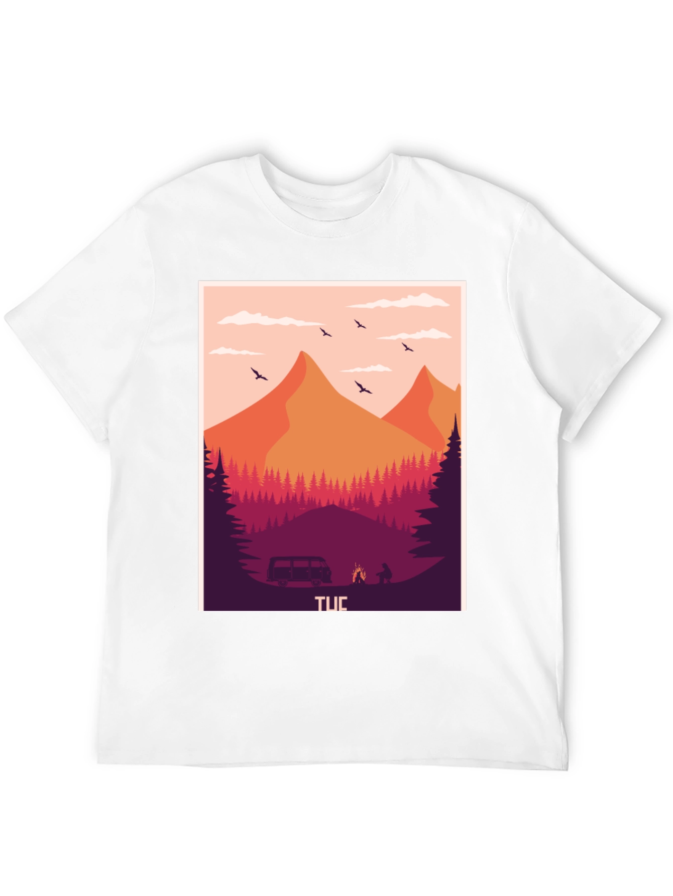 Outdoor Adventure Graphic Tee - Nature Camping Shirt