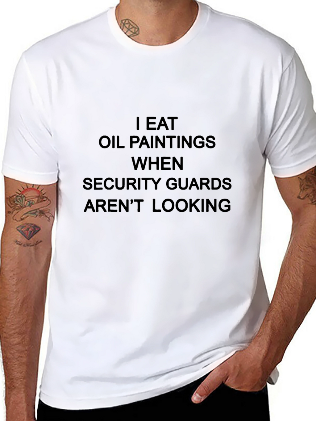 I Eat Oil Paintings Funny Graphic Tee
