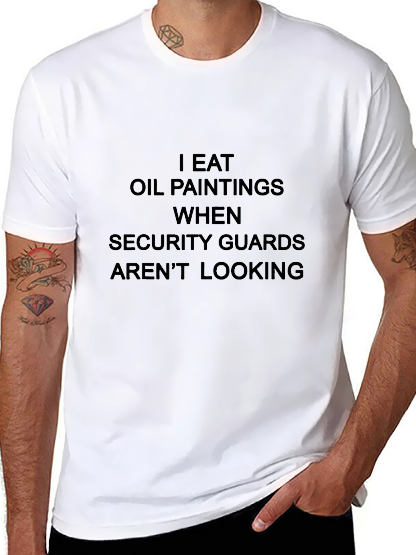 I Eat Oil Paintings Funny Graphic Tee