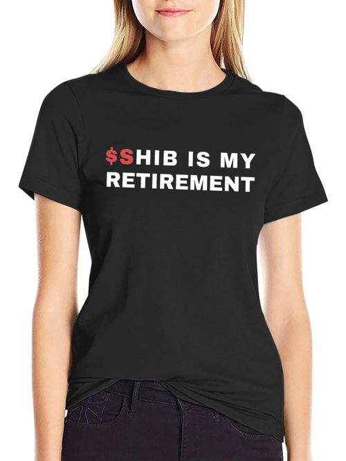 $SHIB IS MY RETIREMENT T-Shirt - Crypto Meme Tee