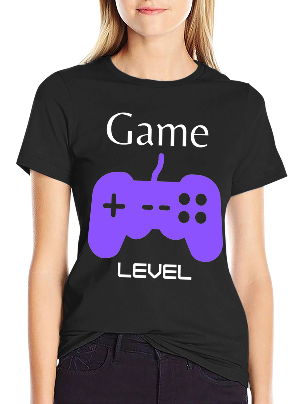 Game Level Black Graphic Tee