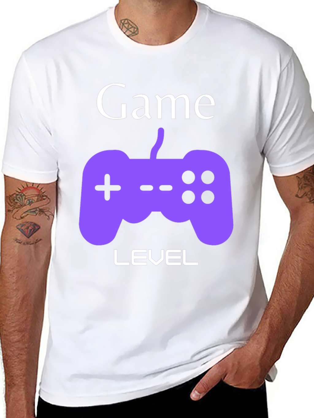 Game Level Black Graphic Tee
