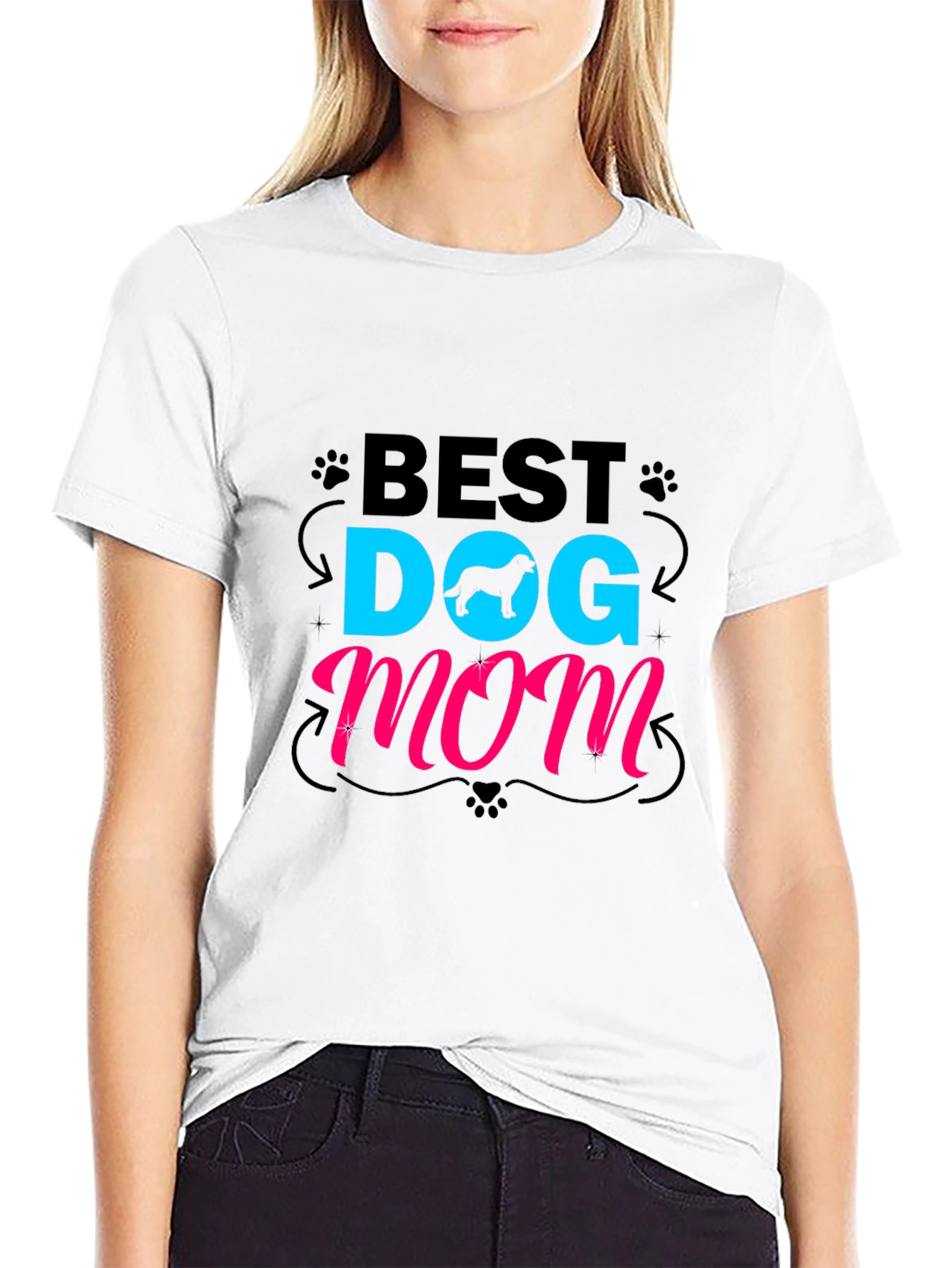 Best Dog Mom Graphic Tee - Cute Pet Lover Shirt