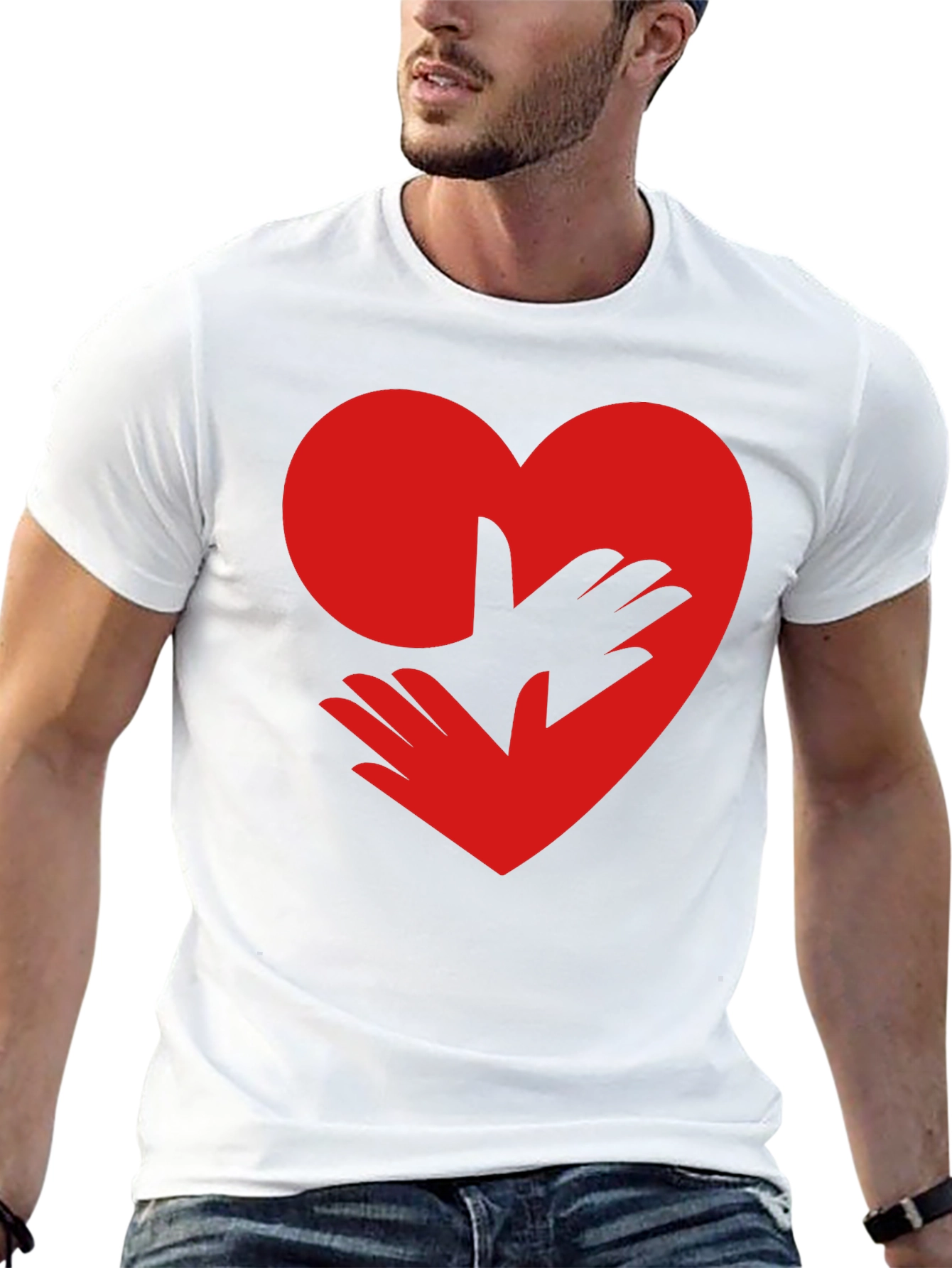 Heart Hands Graphic Tee - Love & Support