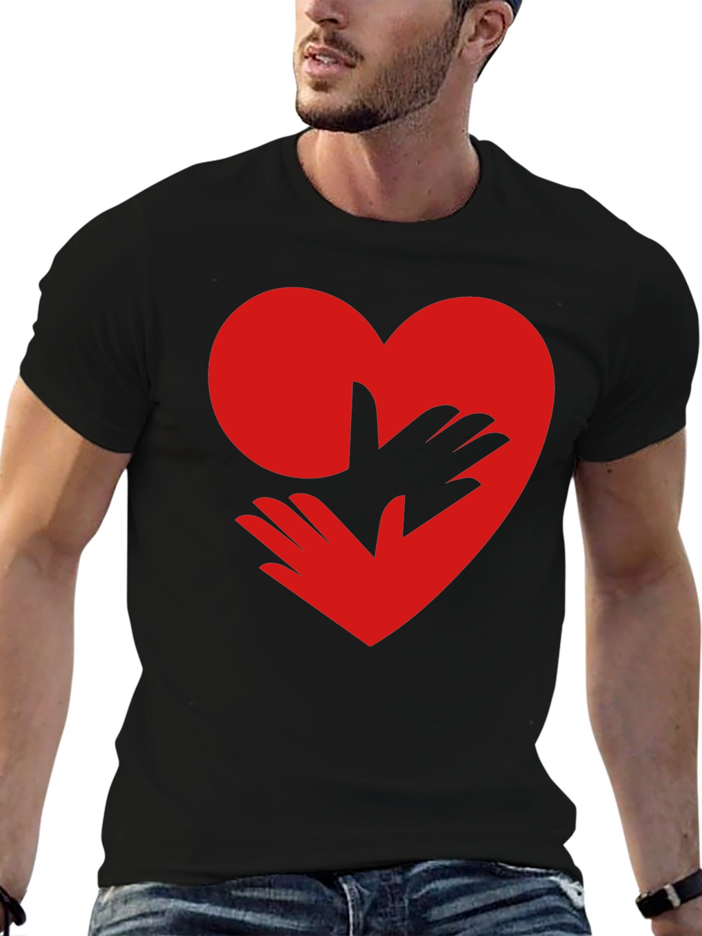 Heart Hands Graphic Tee - Love & Support