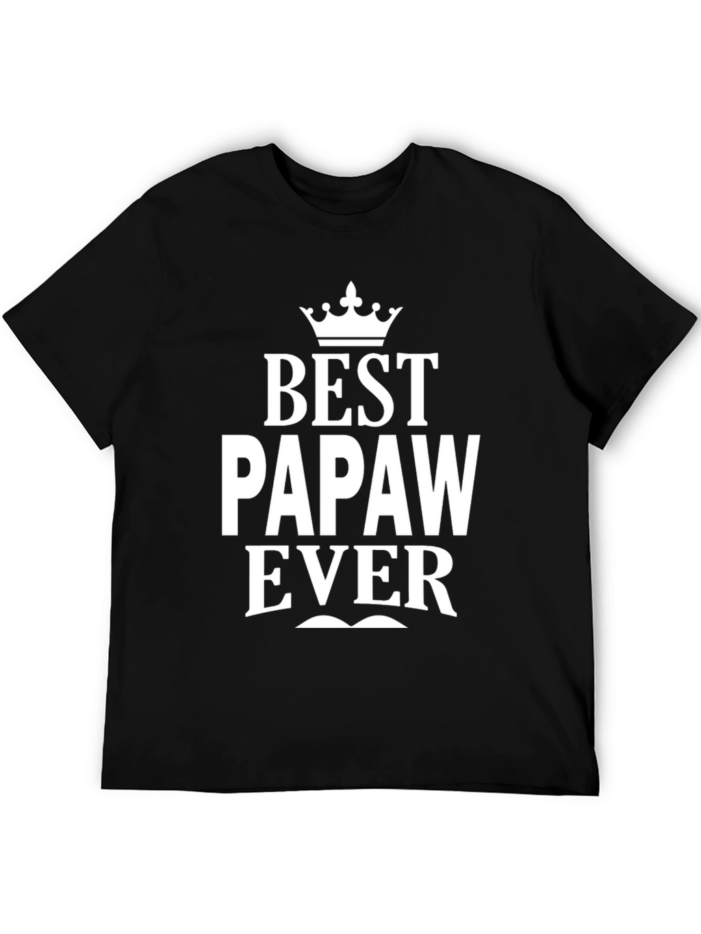 Best Papaw Ever Black Graphic T-Shirt