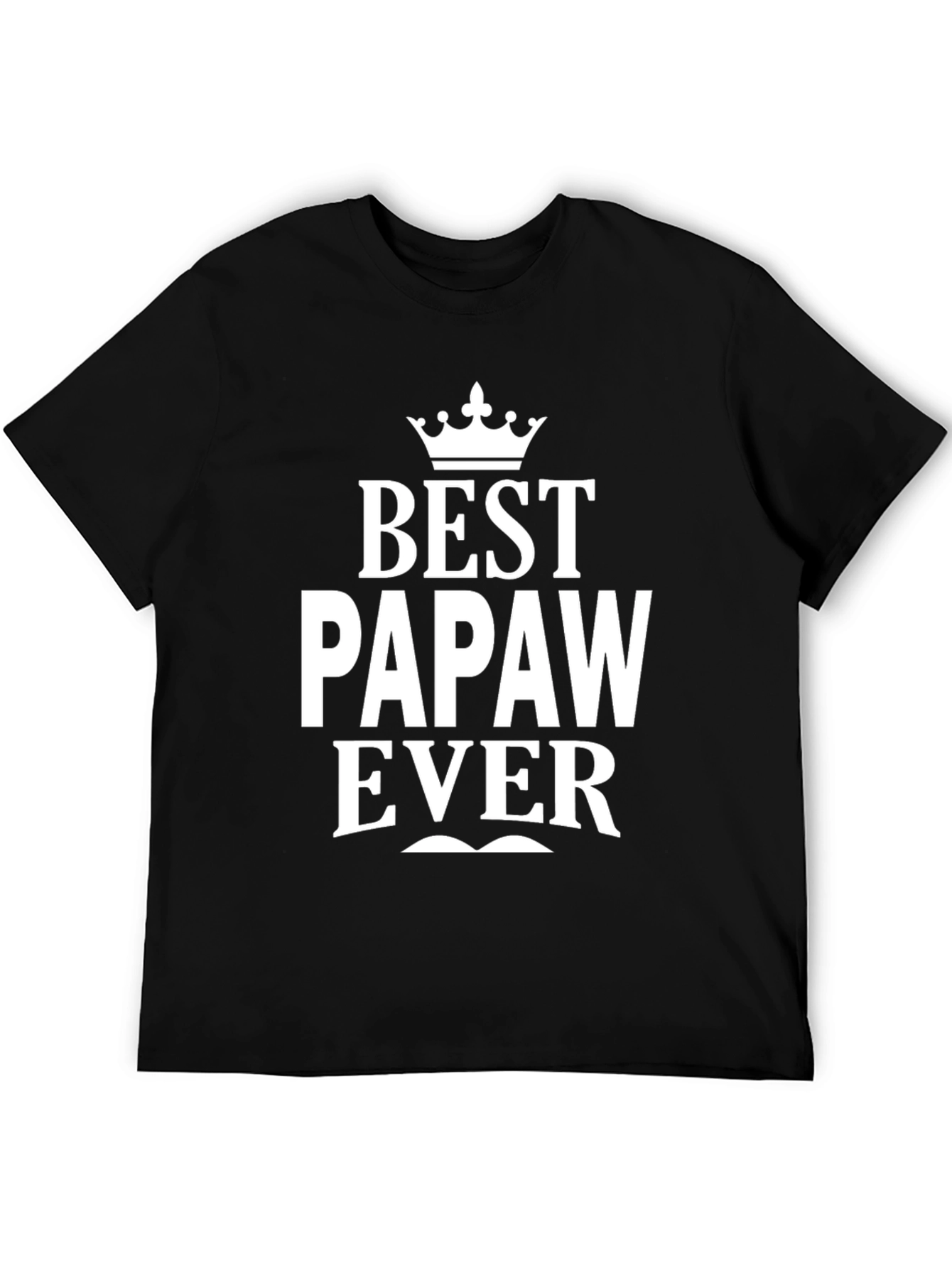 Best Papaw Ever Black Graphic T-Shirt