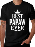 Best Papaw Ever Black Graphic T-Shirt