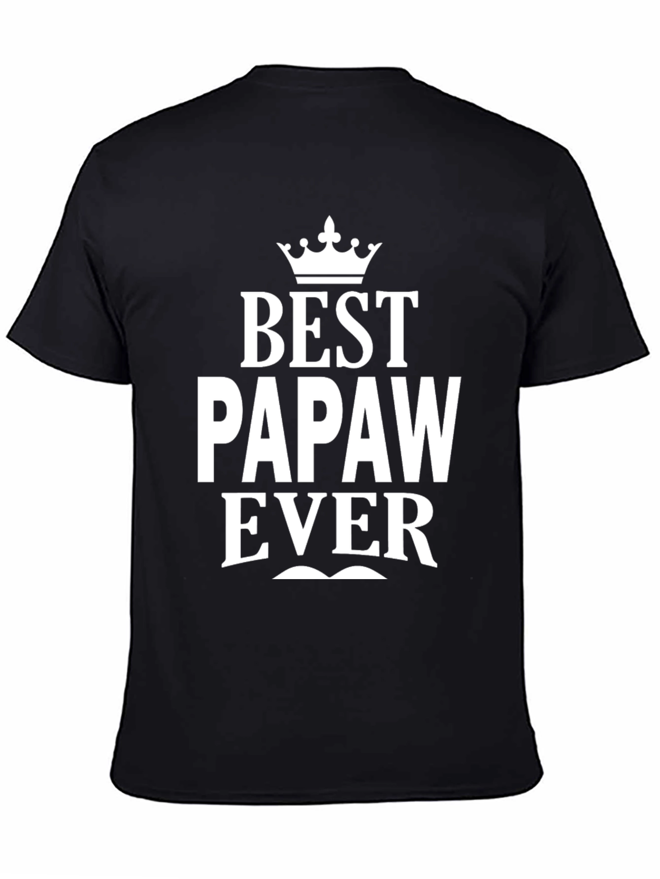 Best Papaw Ever Black Graphic T-Shirt