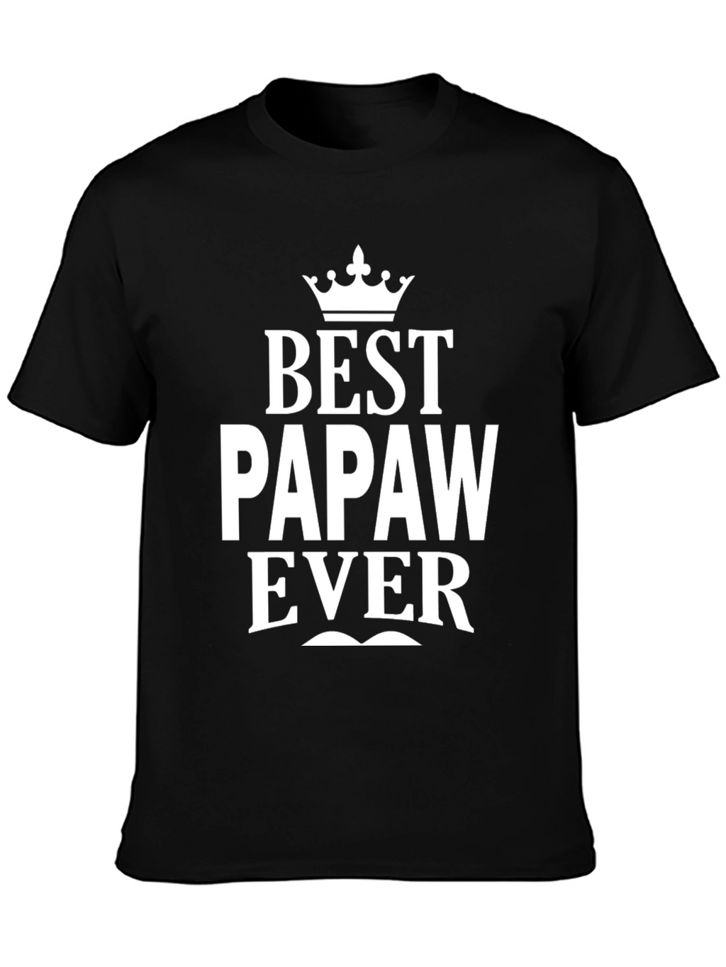 Best Papaw Ever Black Graphic T-Shirt