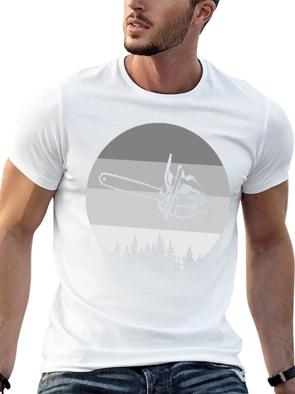 Chainsaw Forest T-Shirt - Unique Design