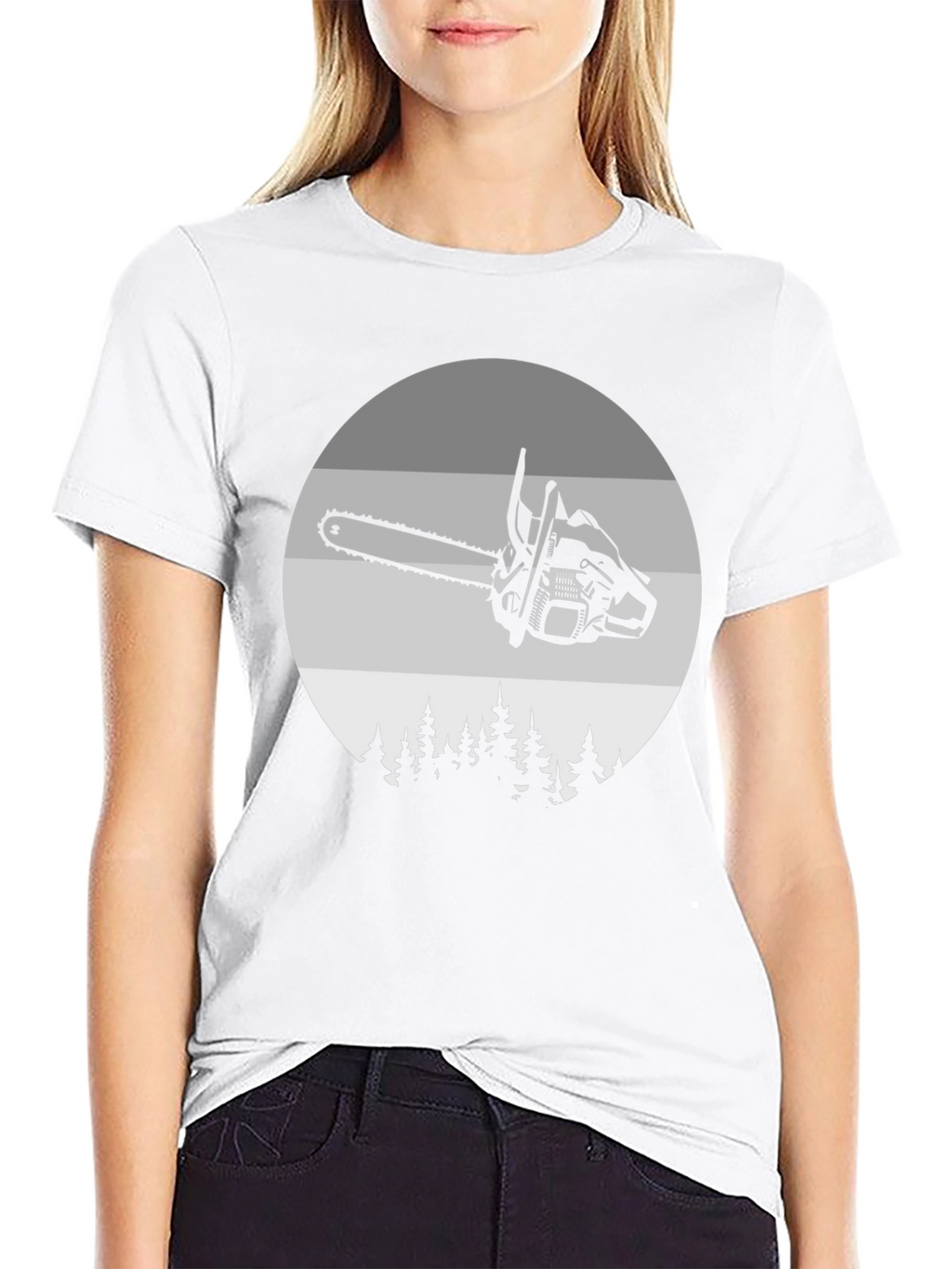 Chainsaw Forest T-Shirt - Unique Design