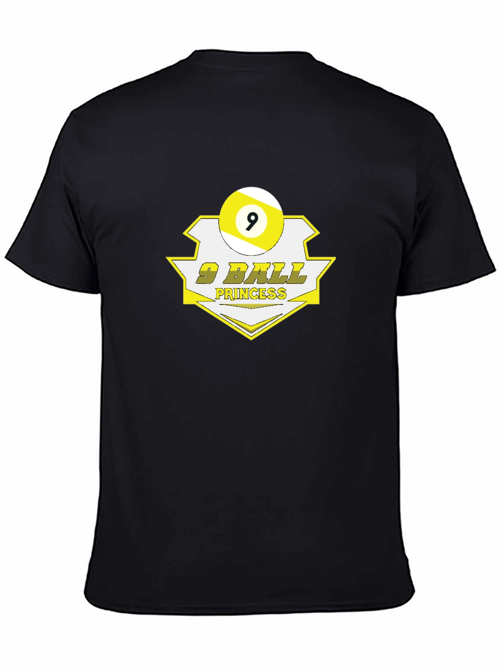 9 Ball Princess Black Graphic T-Shirt