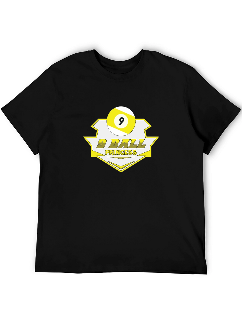 9 Ball Princess Black Graphic T-Shirt
