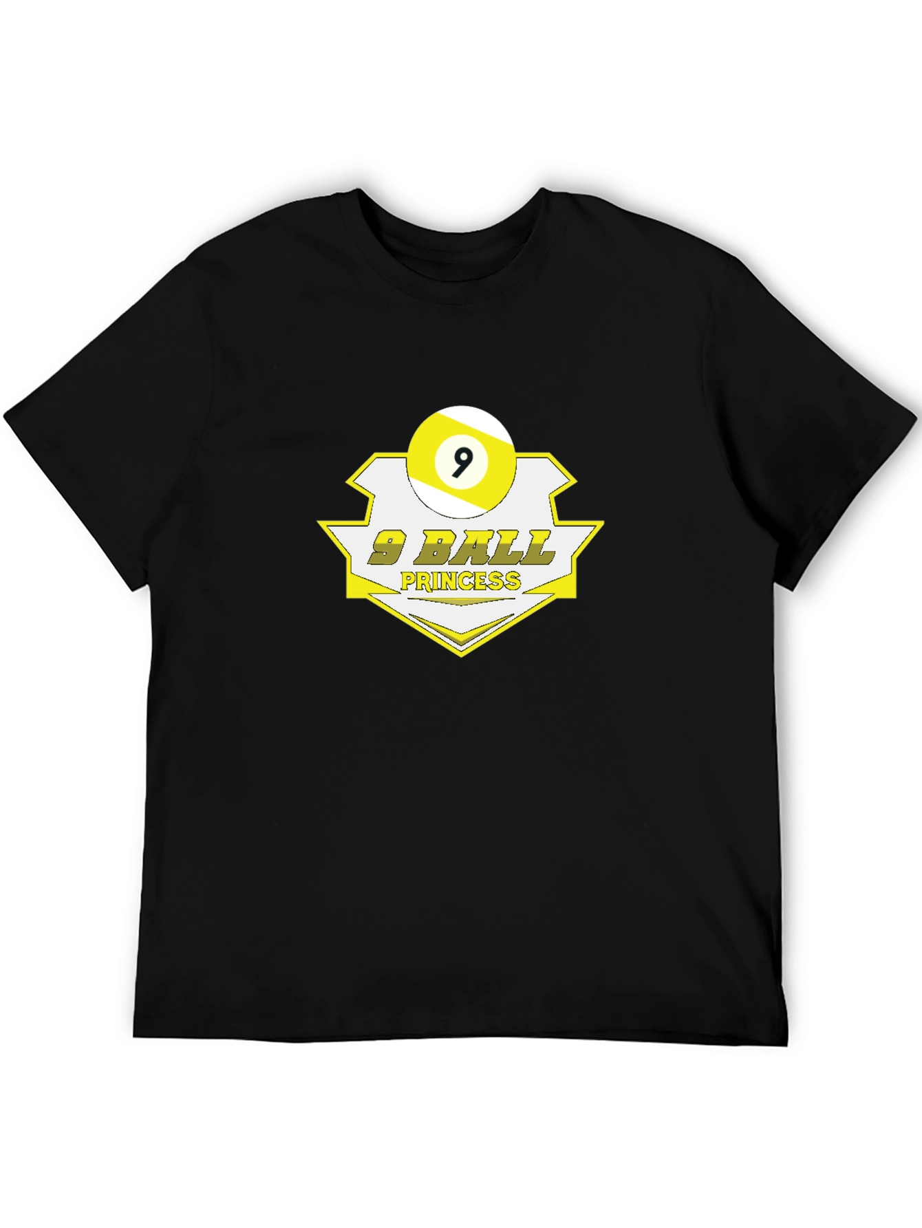 9 Ball Princess Black Graphic T-Shirt