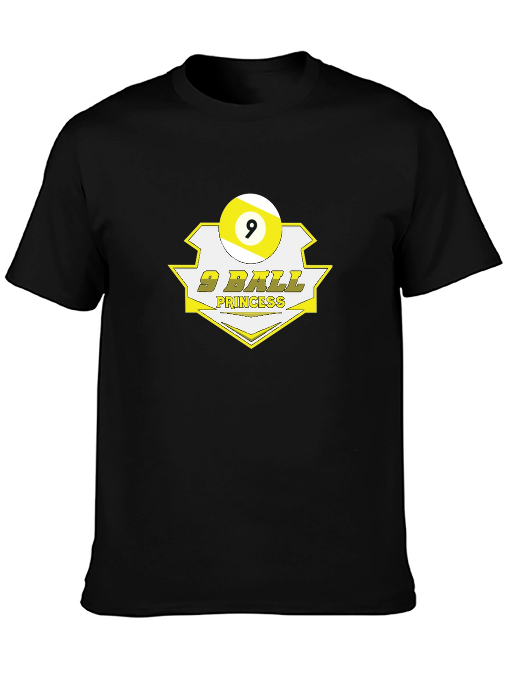 9 Ball Princess Black Graphic T-Shirt