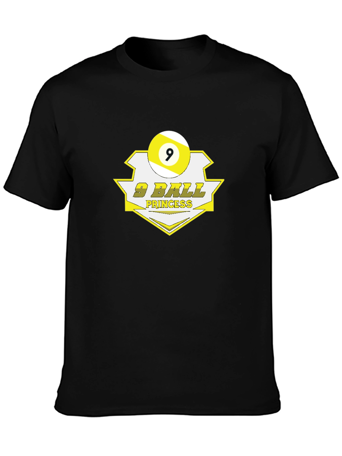 9 Ball Princess Black Graphic T-Shirt