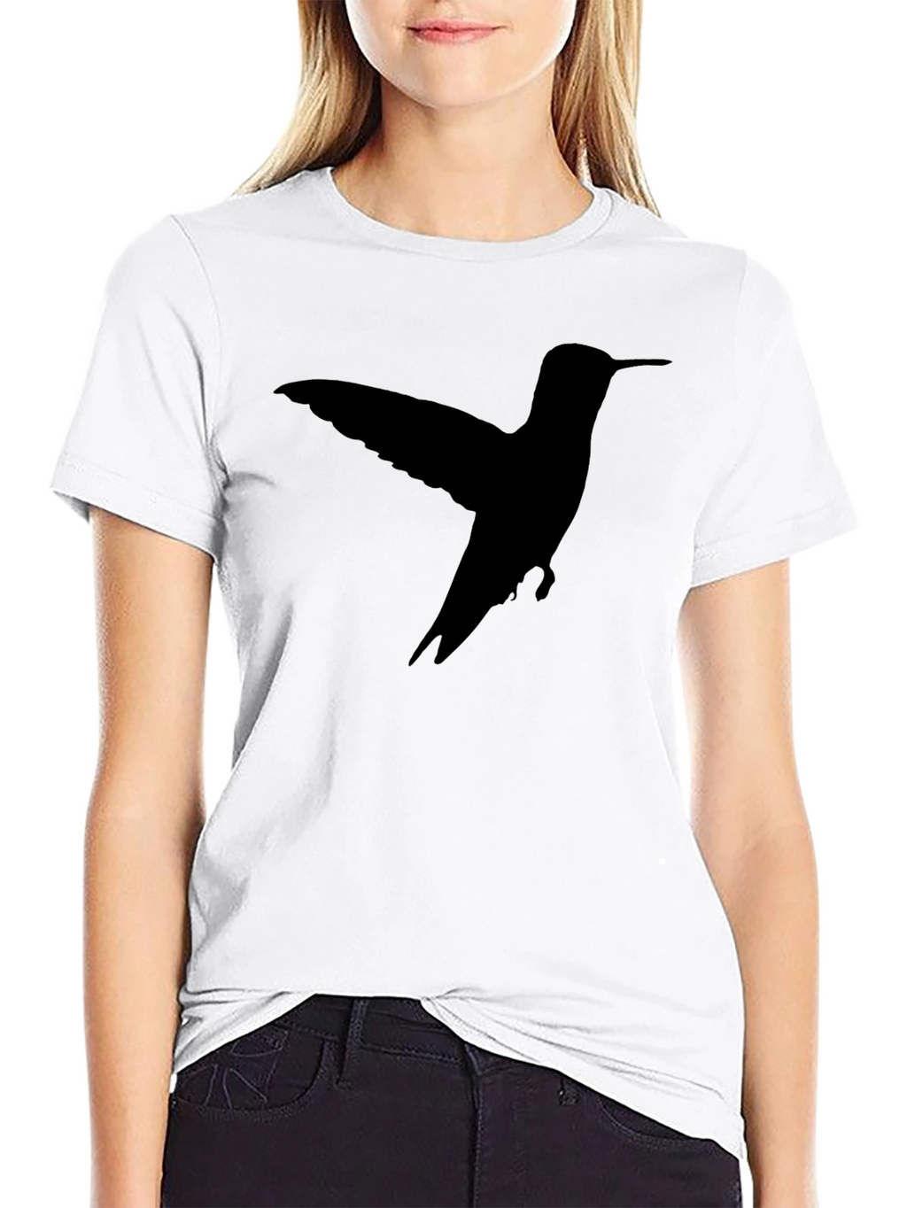 Hummingbird Silhouette Black T-Shirt