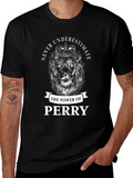 Never Underestimate Perry Lion Graphic T-Shirt