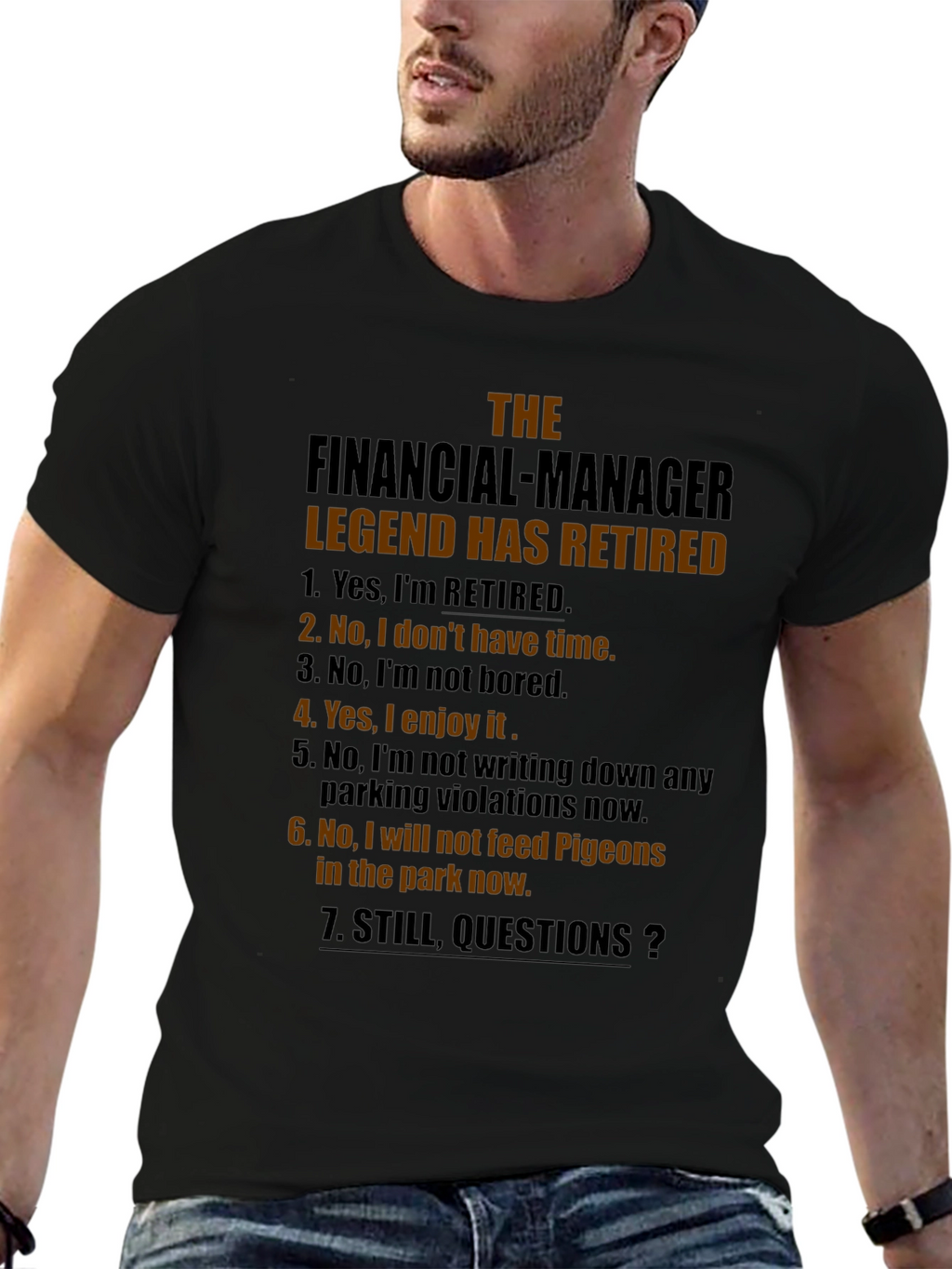 Retired Financial Manager Legend T-Shirt