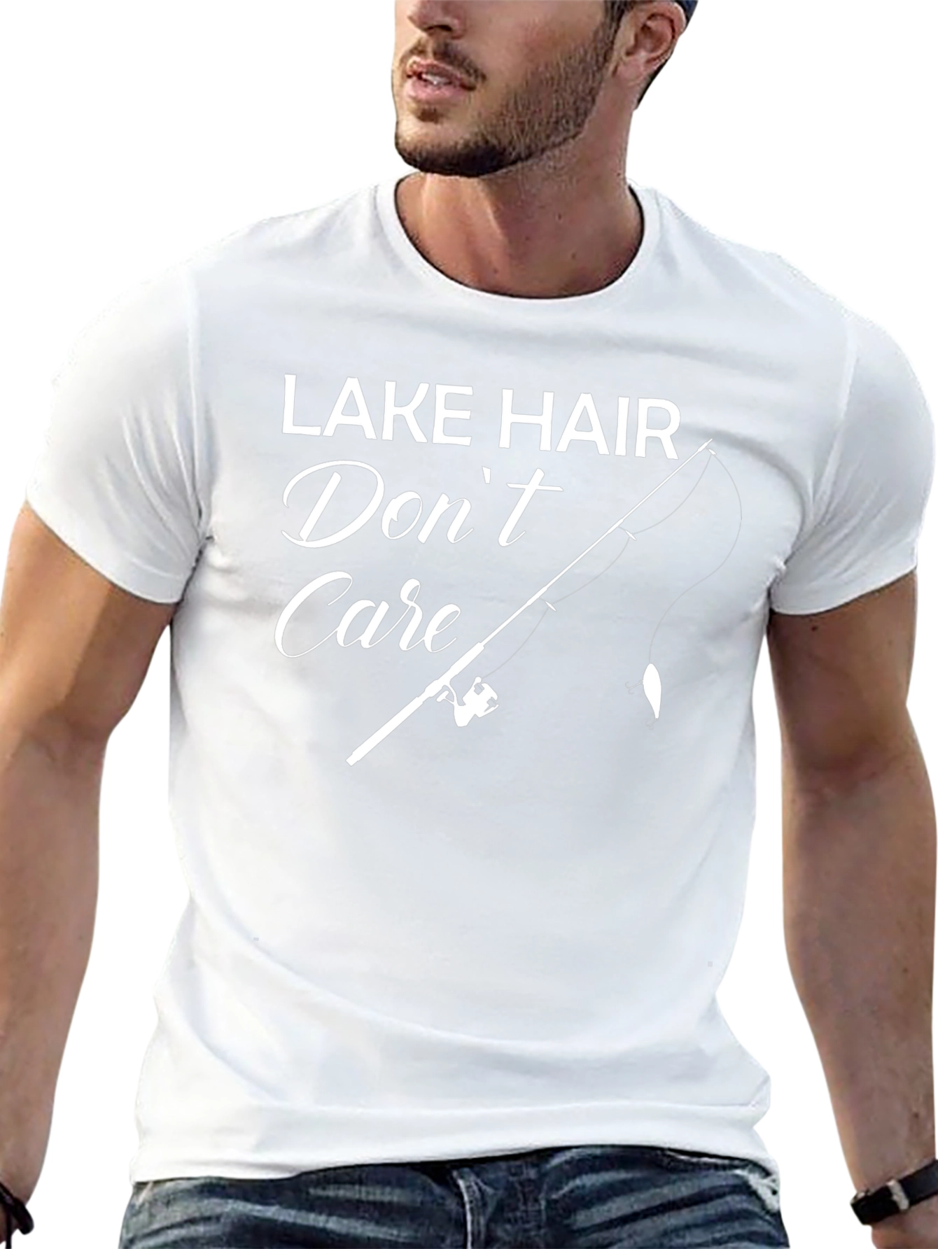 Lake Hair Dont Care Fishing T-Shirt