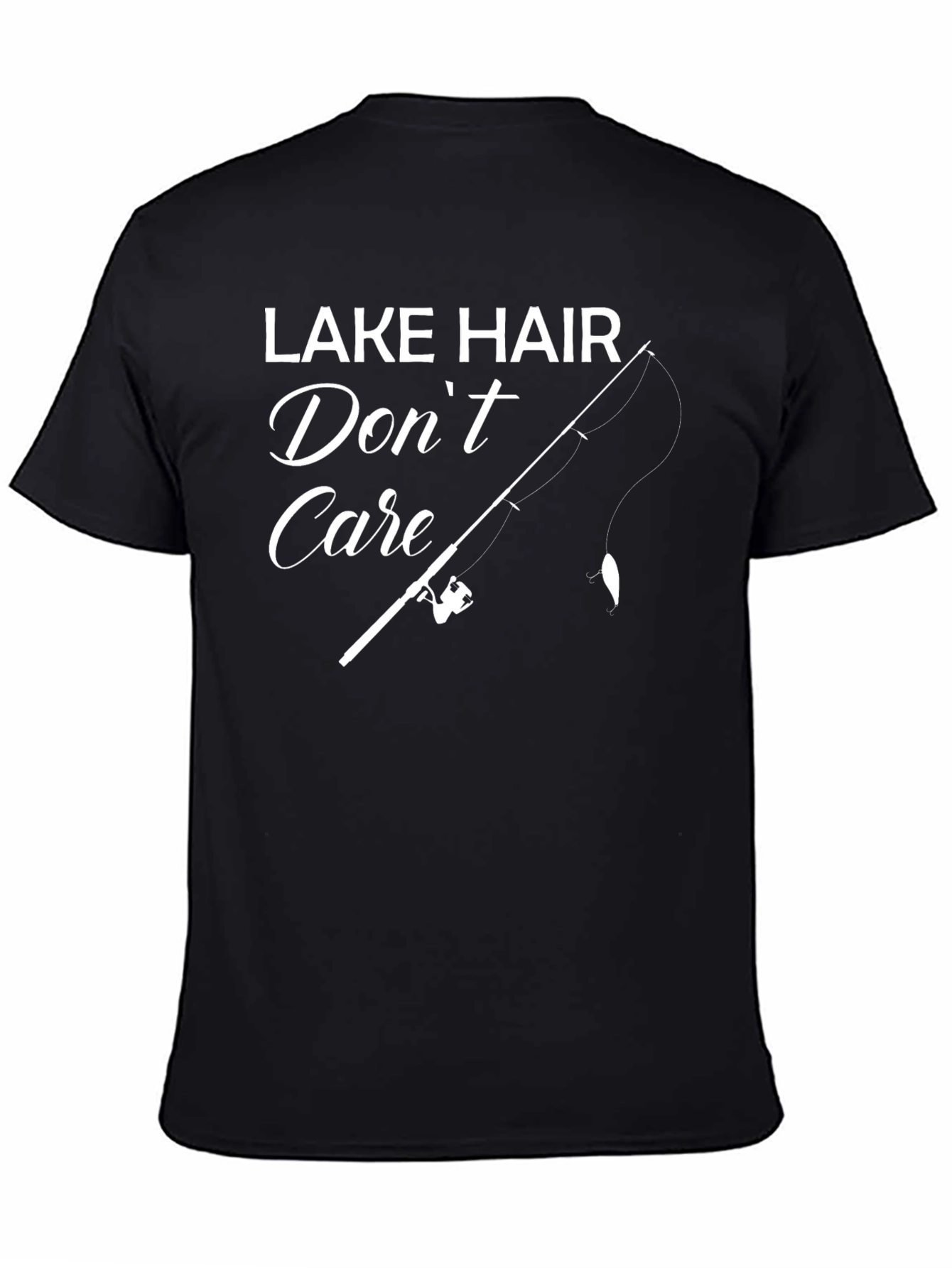 Lake Hair Dont Care Fishing T-Shirt