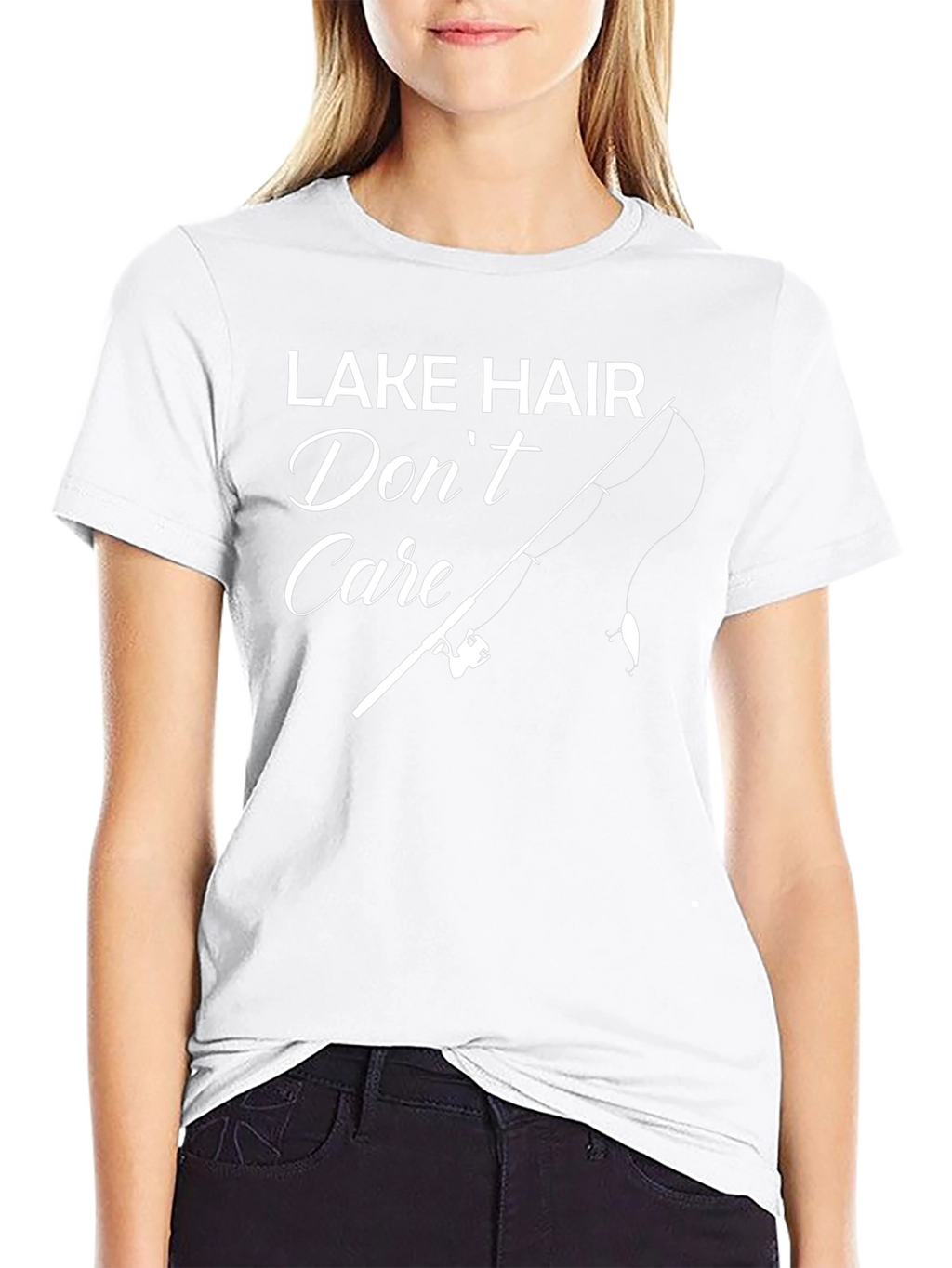 Lake Hair Dont Care Fishing T-Shirt