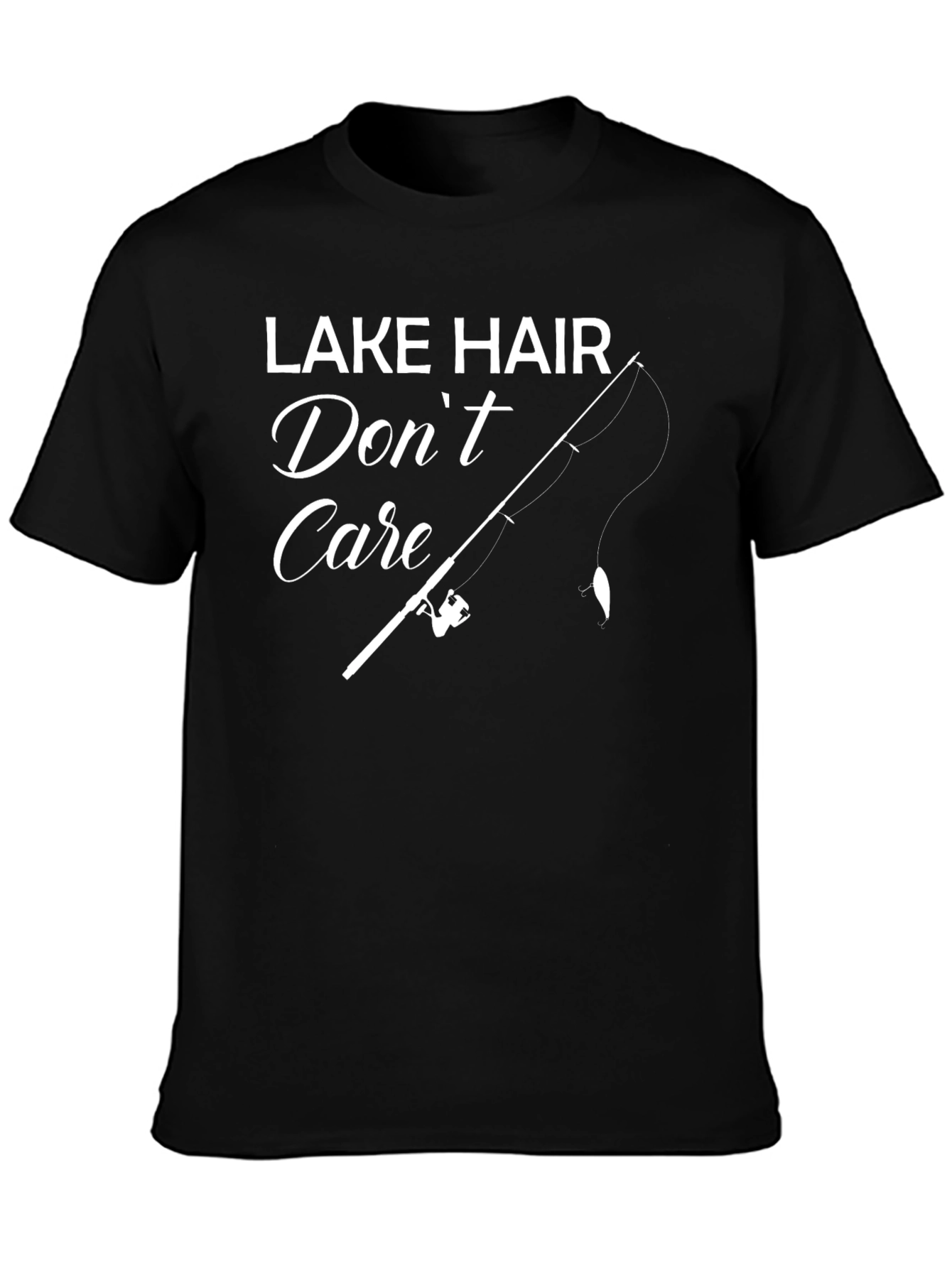 Lake Hair Dont Care Fishing T-Shirt