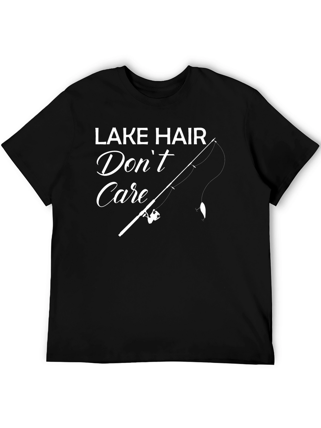 Lake Hair Dont Care Fishing T-Shirt