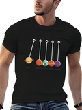 Planetary Pendulum Graphic Tee - Black