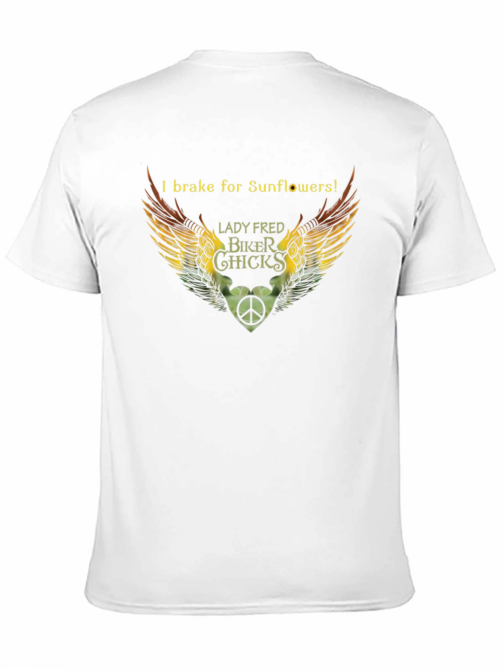 I Brake for Sunflowers Biker T-Shirt