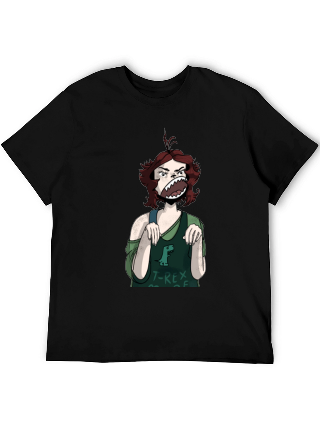 T-Rex Girl Graphic T-Shirt - Unique Funny Tee