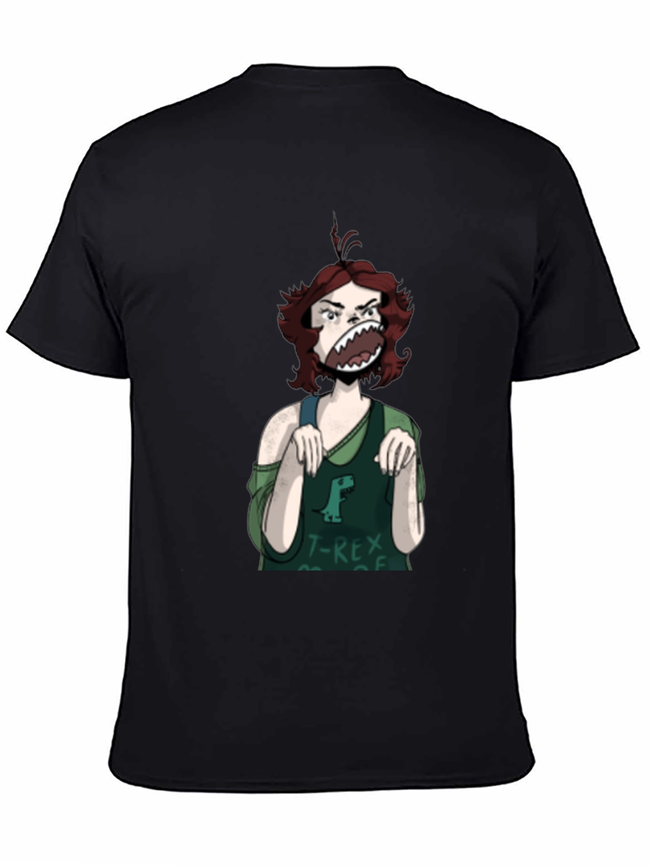 T-Rex Girl Graphic T-Shirt - Unique Funny Tee