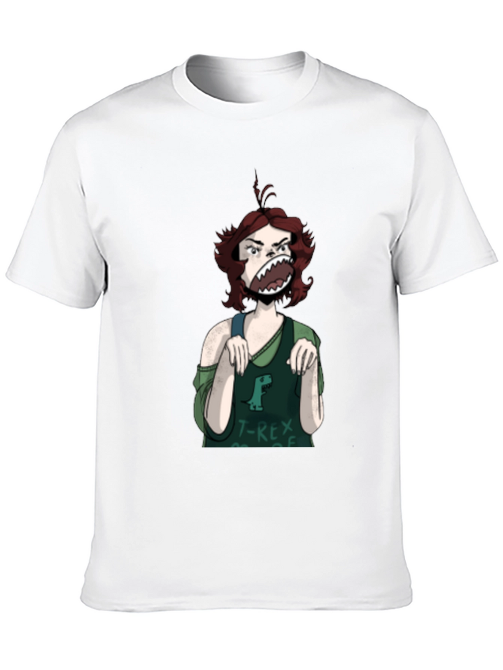 T-Rex Girl Graphic T-Shirt - Unique Funny Tee