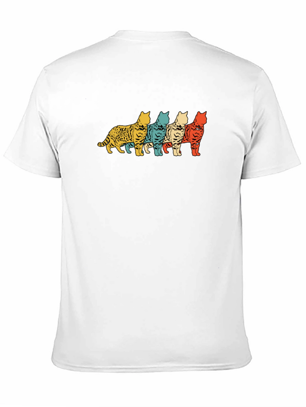 Retro Cat T-Shirt - Cool Feline Design