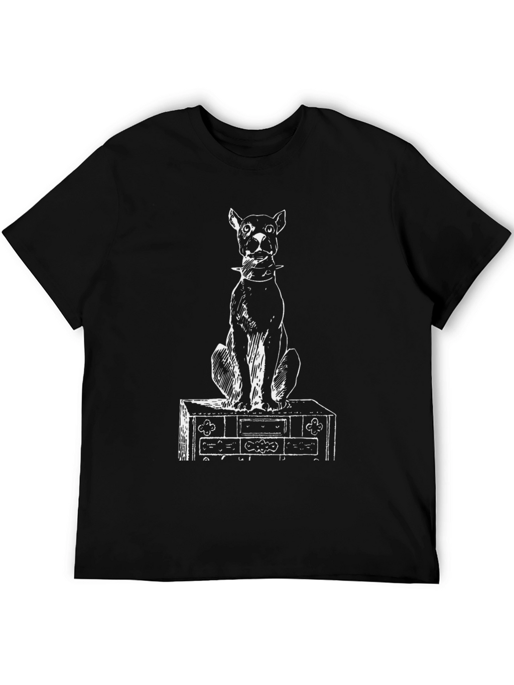 Dog on Dresser Graphic Tee - Unique & Stylish