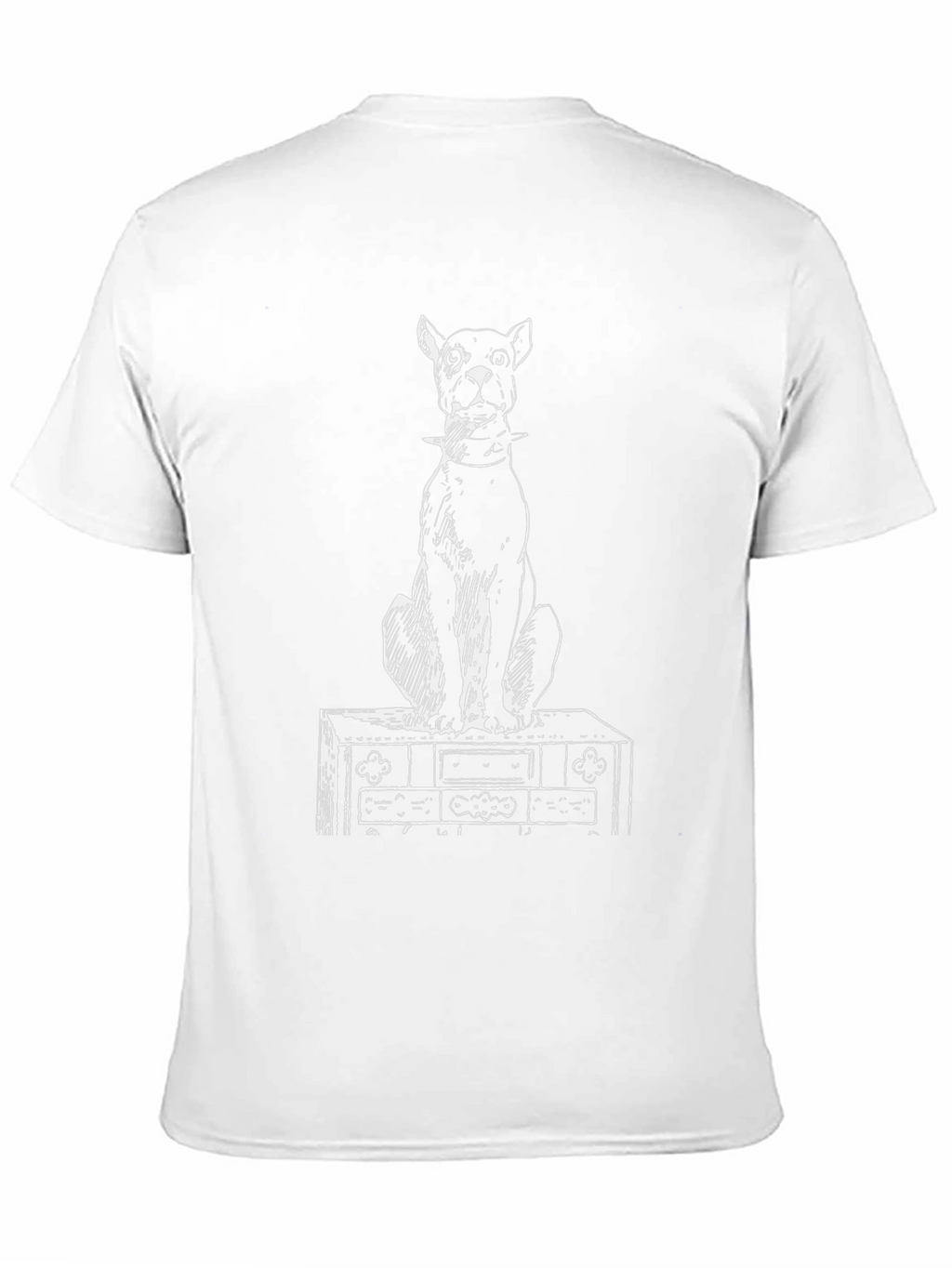 Dog on Dresser Graphic Tee - Unique & Stylish