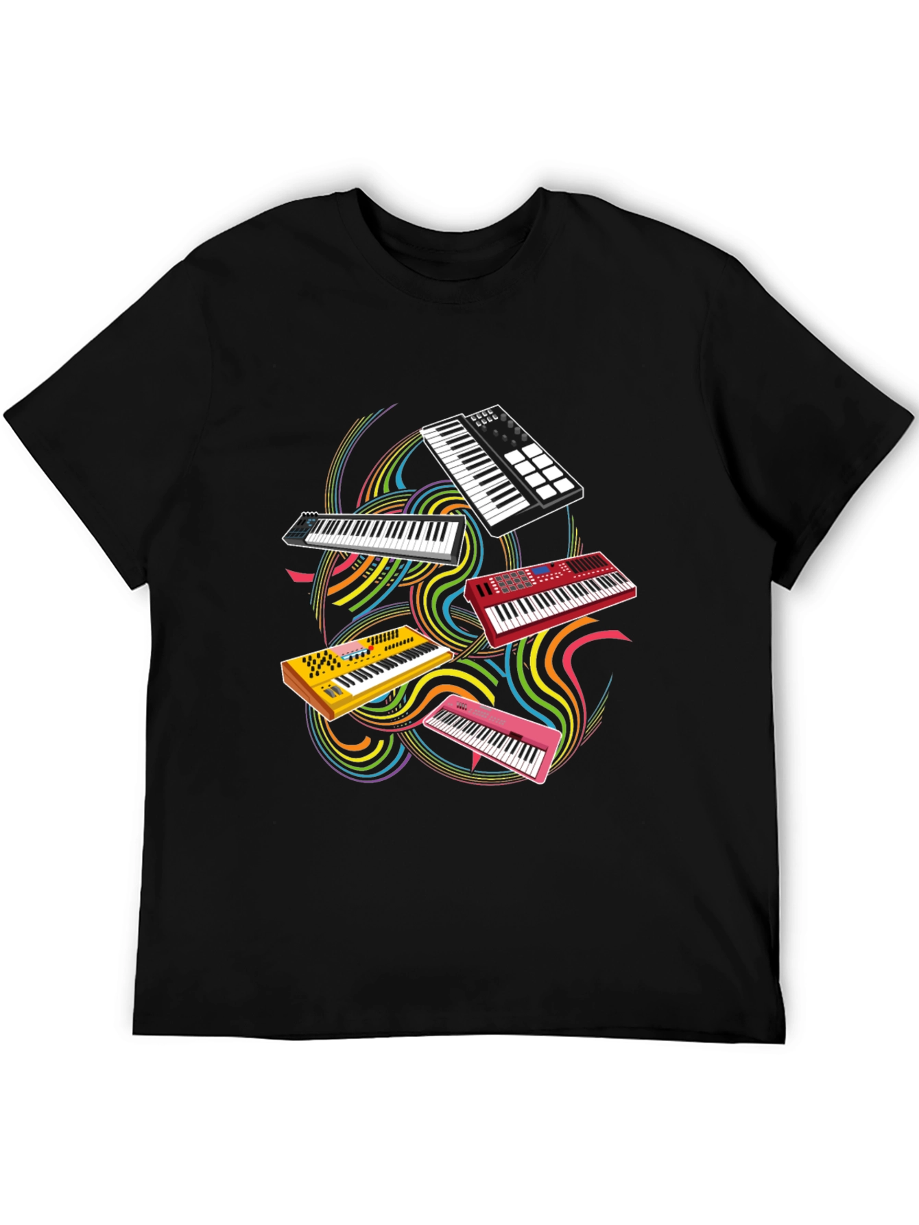 Musical Synthesizer T-Shirt - Keyboard Player Tee