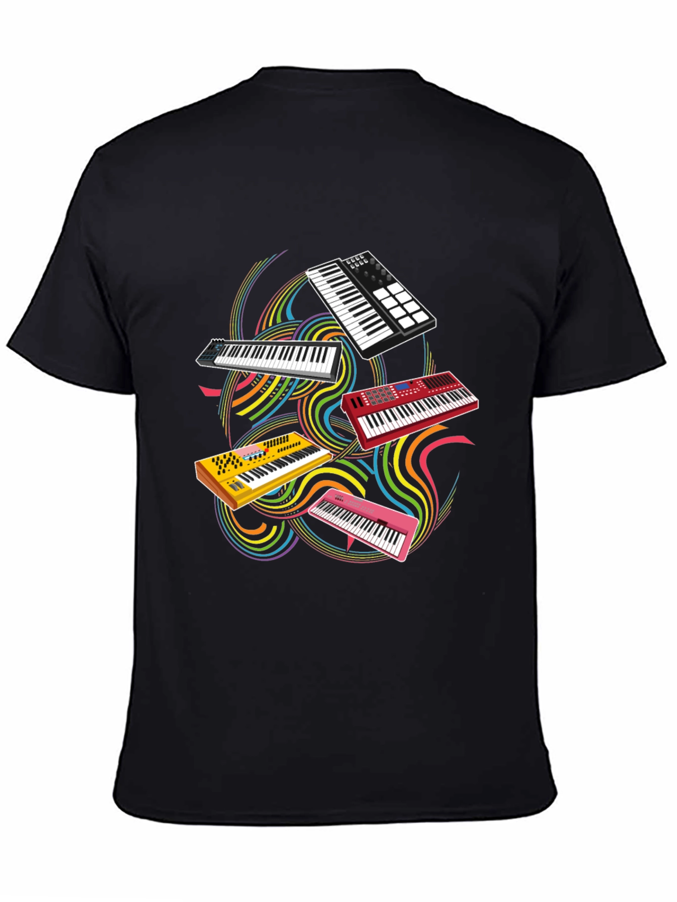 Musical Synthesizer T-Shirt - Keyboard Player Tee