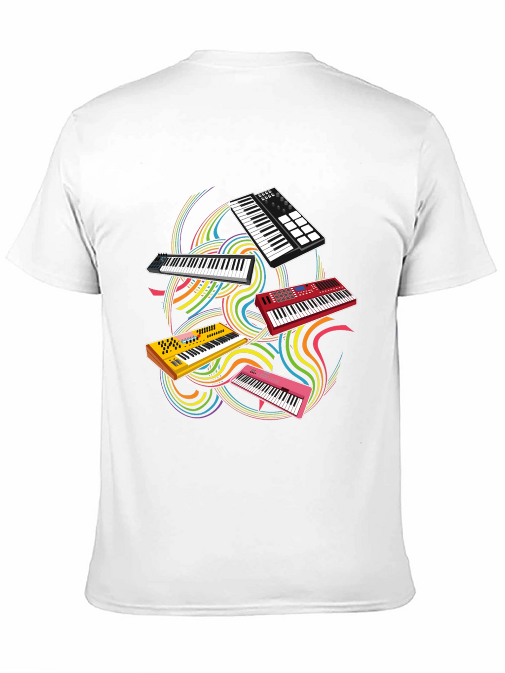 Musical Synthesizer T-Shirt - Keyboard Player Tee