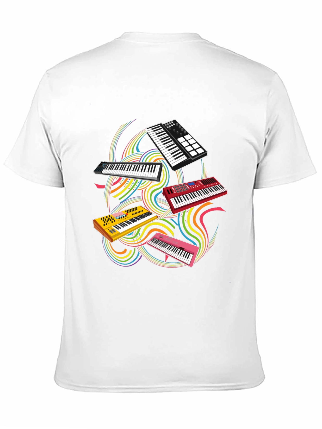 Musical Synthesizer T-Shirt - Keyboard Player Tee